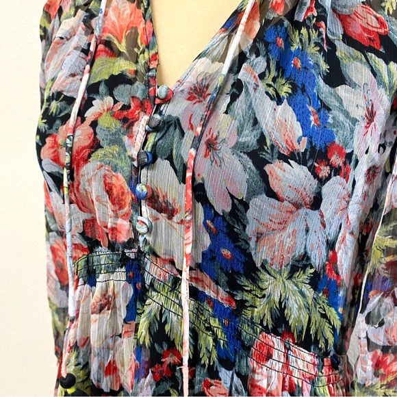 Anthropologie The Marais Printed Chiffon Maxi Dress - Picture 5 of 11